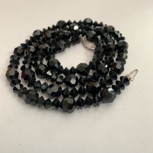 NEW black crystal beads